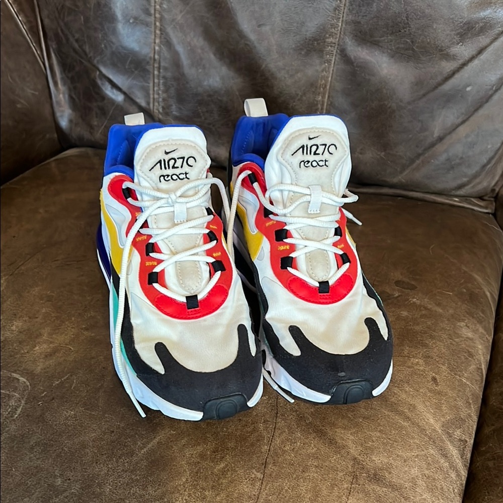 Nike Air Max 270 React Men’s 8 Multicolor Sneakers